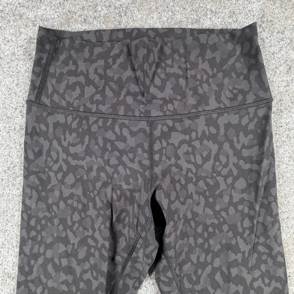 Lululemon Align Ankle Leggings Womens 8 Gray Black Camo Buttery-Soft Lightweight